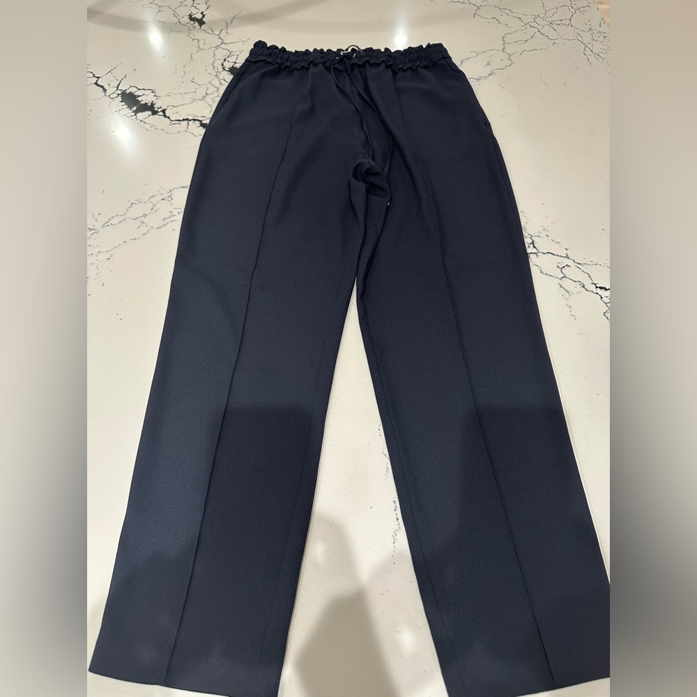 Zara Navy drawstring pants size small